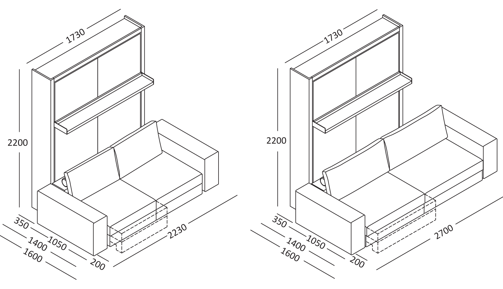 Opklapbed Tango BedHabits afm 140425